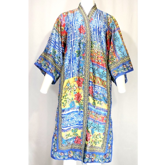 JOHNNY WAS SILK EMBROIDERY SUMMER NAMAKA KIMONO - Picture 2 of 7